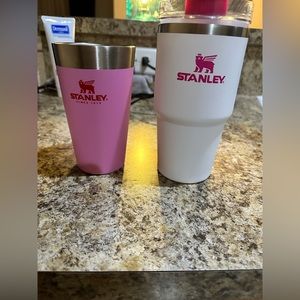 Pink and white Stanley Cups
